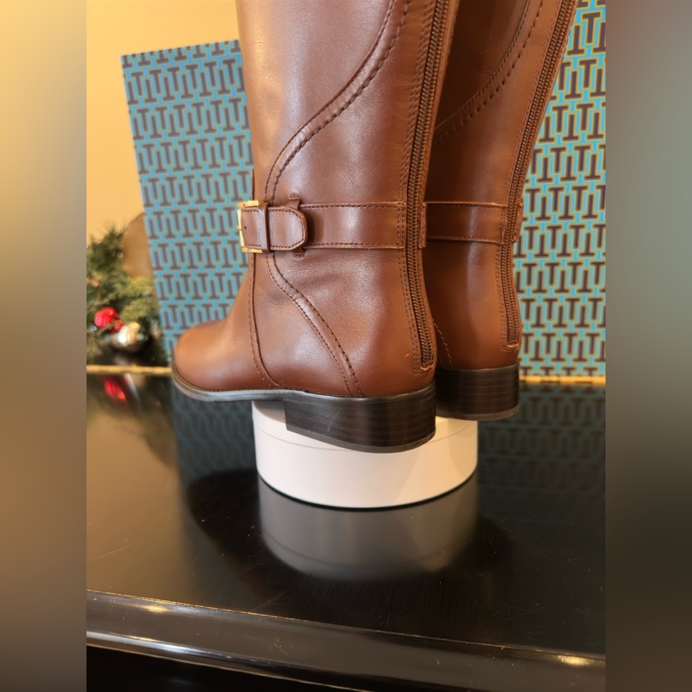 NWT luxury minimalist authentic equestrian Tory Burch 20 MM Adeline Riding Boots - Picture 16 of 17